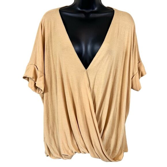 Buckle Double Zero wrap surplice crossover blouse - Picture 1 of 10